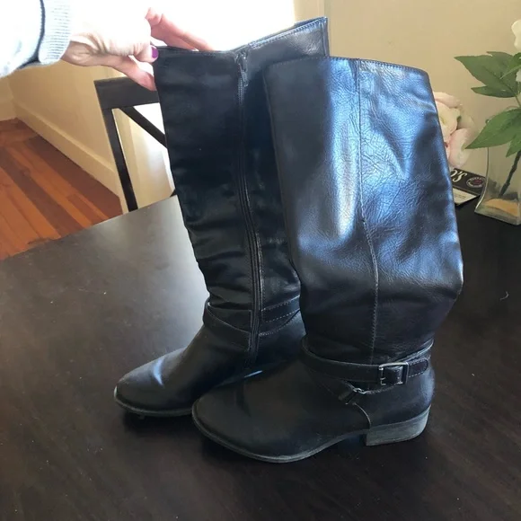 Kohl’s Brown knee-high faux leather boots - Picture 10 of 16